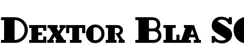 Dextor Bla SCD Font Download Free