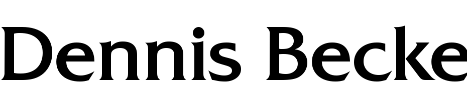Dennis Becker Font Download Free