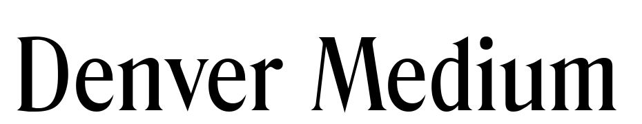 Denver Medium Font Download Free