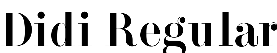 Didi Regular Schrift Herunterladen Kostenlos