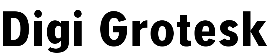 Digi Grotesk Bold Condensed Scarica Caratteri Gratis