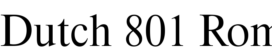 Dutch 801 Roman Headline BT Font Download Free