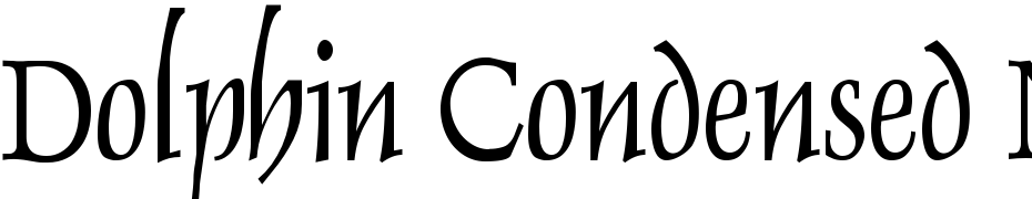 Dolphin Condensed Normal Font Download Free