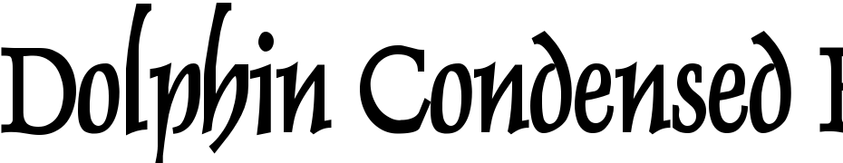 Dolphin Condensed Bold Font Download Free