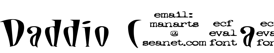 Daddio (eval) Font Download Free