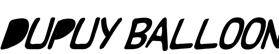 Dupuy BALloon Italic Font Download Free