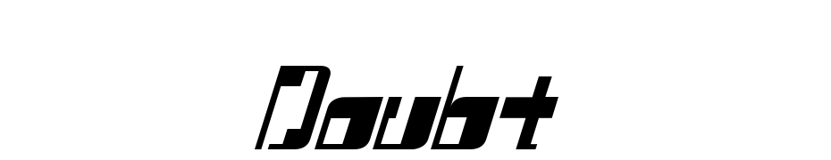 Doubt Font Download Free