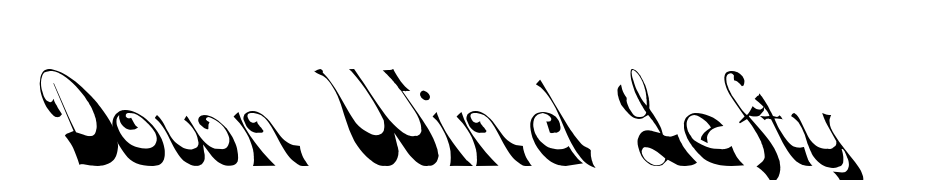 Down Wind Lefty Font Download Free