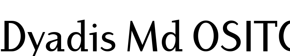 Dyadis Md OSITC TT Medium Font Download Free