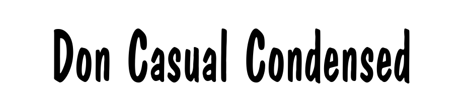 Don Casual Condensed Font Download Free