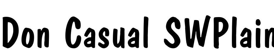 Don Casual SWPlain Font Download Free