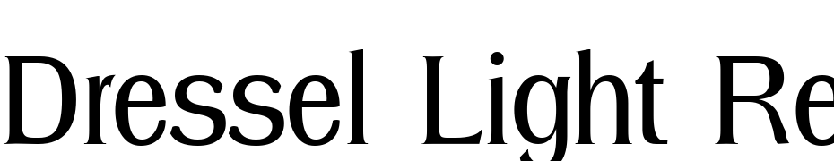 Dressel Light Regular Font Download Free