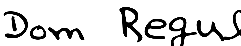 Dom Regular cкачати шрифт безкоштовно