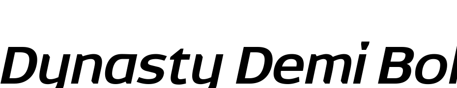 Dynasty Demi Bold Italic Font Download Free