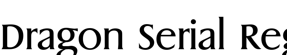 Dragon Serial Regular Font Download Free