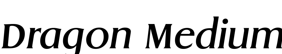 Dragon Medium Ita Font Download Free