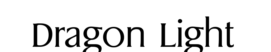 Dragon Light Font Download Free