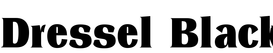 Dressel Black Regular Font Download Free