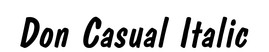 Don Casual Italic Yazı tipi ücretsiz indir