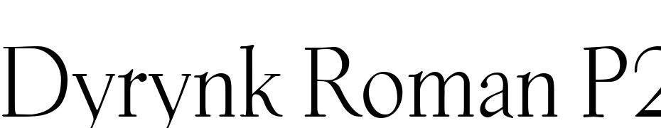 Dyrynk Roman P22 Font Download Free
