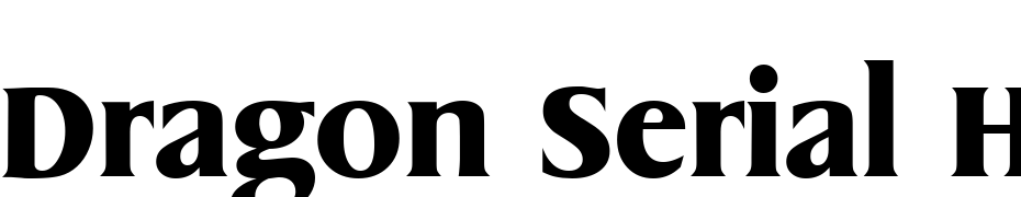 Dragon Serial Heavy Regular Font Download Free