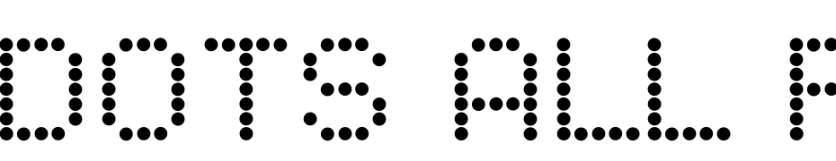 Dots All For Now JL Font Download Free