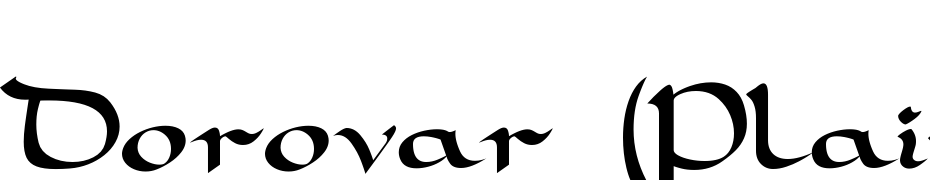 Dorovar (Plain):001.001 Font Download Free