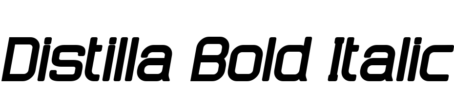 Distilla Bold Italic Font Download Free