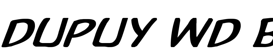 Dupuy Wd Bold Italic Font Download Free