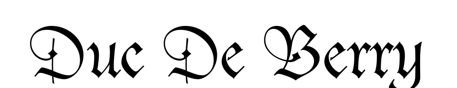 Duc De Berry Font Download Free