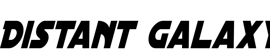 Distant Galaxy Condensed Italic Font Download Free