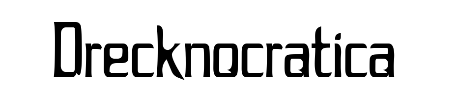 Drecknocratica Font Download Free