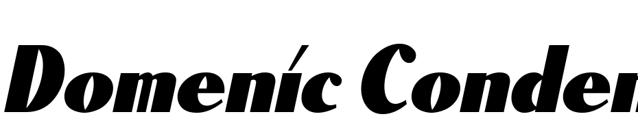 Domenic Condensed Oblique Font Download Free