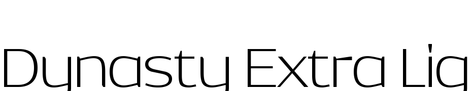 Dynasty Extra Light Schrift Herunterladen Kostenlos