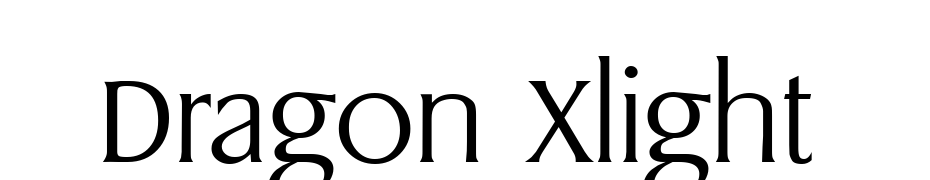 Dragon Xlight Font Download Free