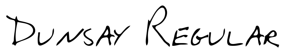 Dunsay Regular Font Download Free