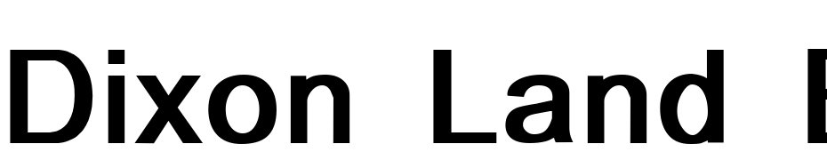 Dixon Land Bold Font Download Free