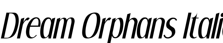 Dream Orphans Italic Font Download Free