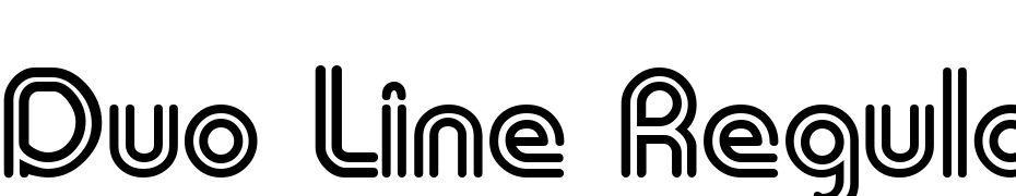 Duo Line Regular Font Download Free