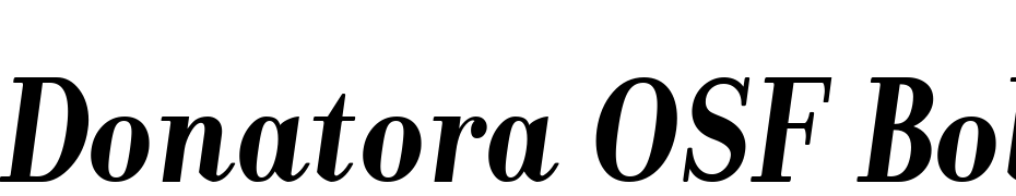 Donatora OSF Bold Italic Font Download Free