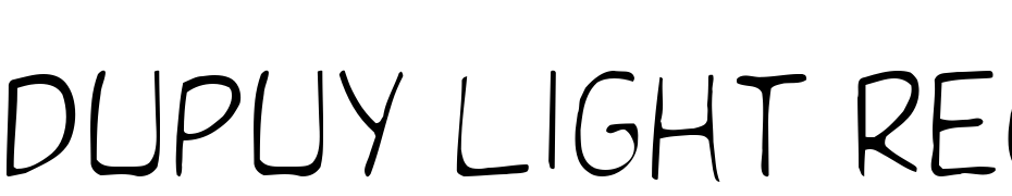 Dupuy Light Regular Font Download Free