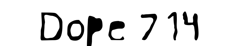 Dope 714 Font Download Free