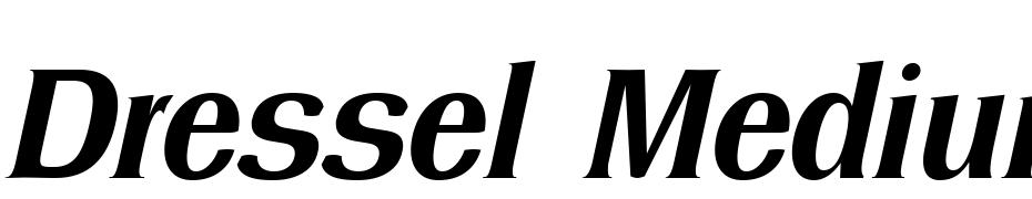 Dressel Medium Italic Font Download Free