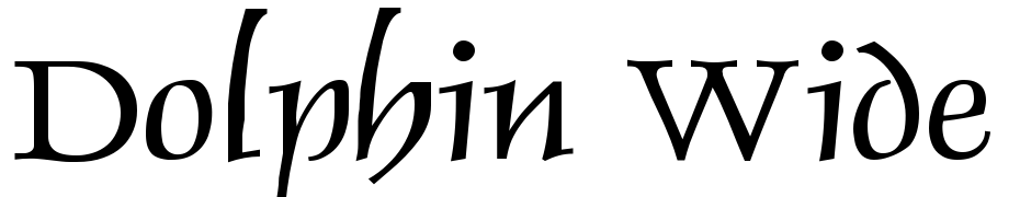 Dolphin Wide Normal Font Download Free