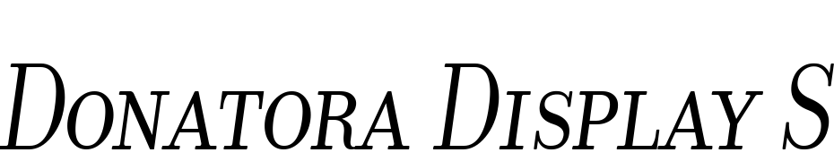 Donatora Display SC Italic Font Download Free