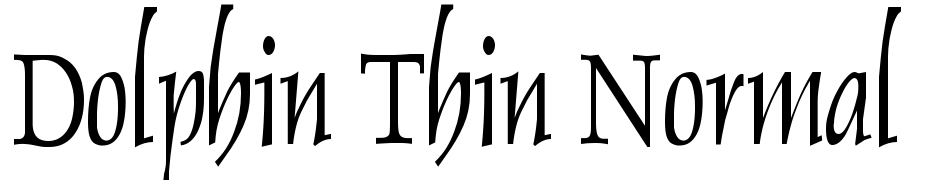 Dolphin Thin Normal Font Download Free