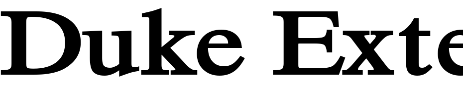 Duke Extended Bold Font Download Free