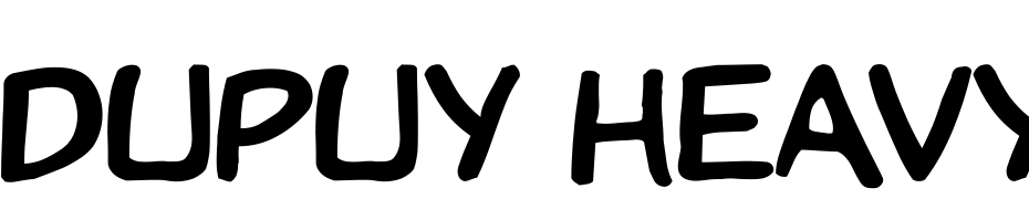 Dupuy Heavy Wd Font Download Free