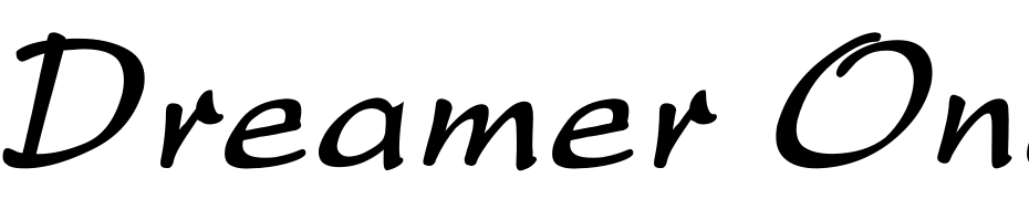 Dreamer One Bold Italic Font Download Free
