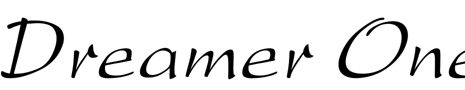 Dreamer One Italic Font Download Free